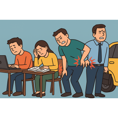 【台北大安下背痛整復推薦】久坐上班、讀書族腰痛爆增！真正原因不是椎間盤，而是「骨盆＋核心」失衡！