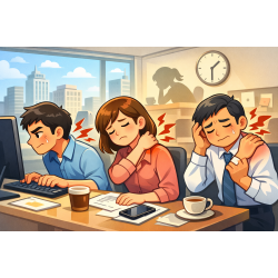 台中北區上班族肩頸痠痛？ 不是累，是頸椎與肩胛長期失衡｜整復解析