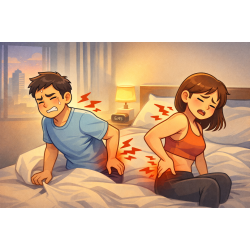 台中南屯早上起床腰痛？ 不是睡姿問題，是骨盆整晚在撐｜整復解析