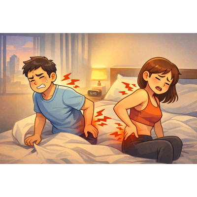 台中南屯早上起床腰痛？ 不是睡姿問題，是骨盆整晚在撐｜整復解析