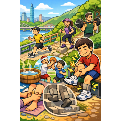 台北士林區運動後小腿硬到影響走路？ 問題不一定在小腿，而是整條下肢「彈性被用光了」