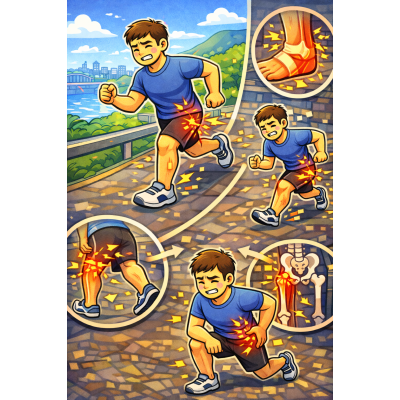 台中霧峰區跑步後腳踝卡、步頻變亂？ 不是鞋不對，是「腳踝沒有接上整條動力鏈」