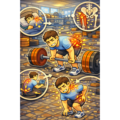 高雄楠梓區硬舉後下背越來越緊？ 當天還好，隔天更痠，其實不是痠痛，是「代償累積」