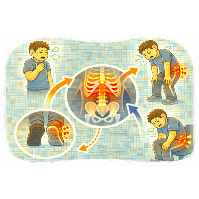 呼吸變淺、常覺得喘？其實可能是胸椎僵硬與骨盆失衡