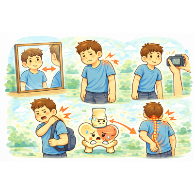 肩膀一高一低？很多高低肩其實與骨盆歪斜有關