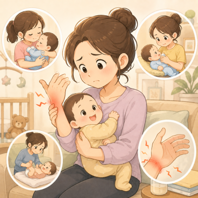 抱小孩手腕痛怎麼辦？新手爸媽最常見的手部困擾